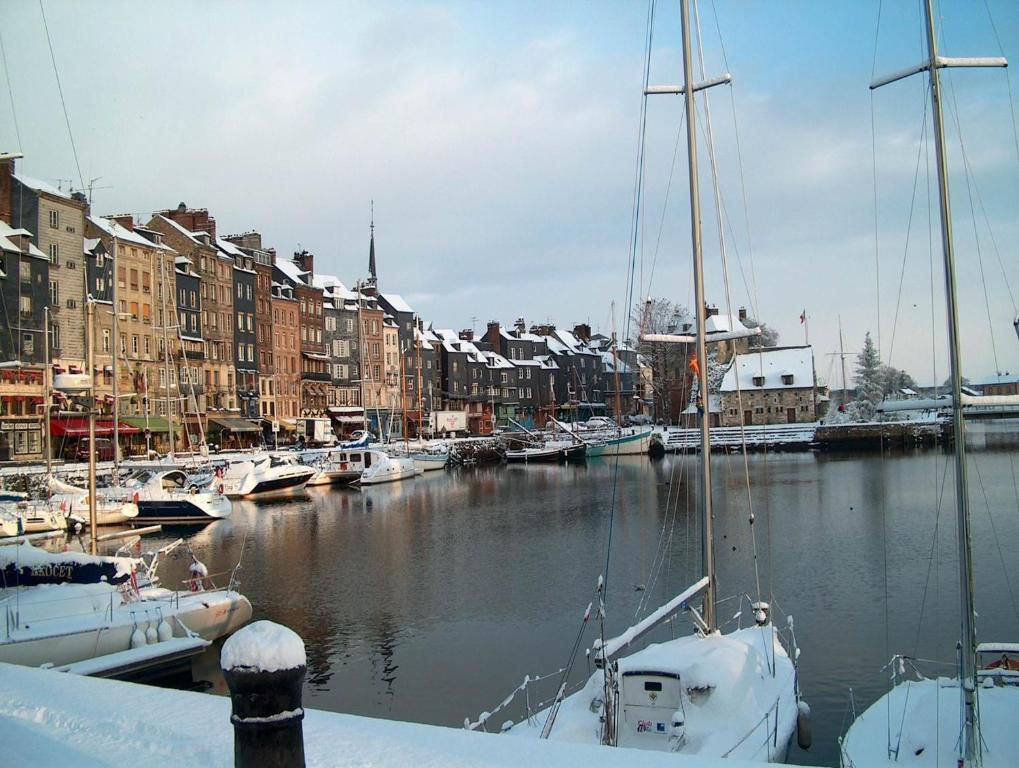 A La Terrasse Coeur Honfleur Appartement Kamer foto